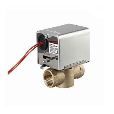 FCU 3/4" Motorized 2 Way Brass Ball Valve For Air Conditioning System