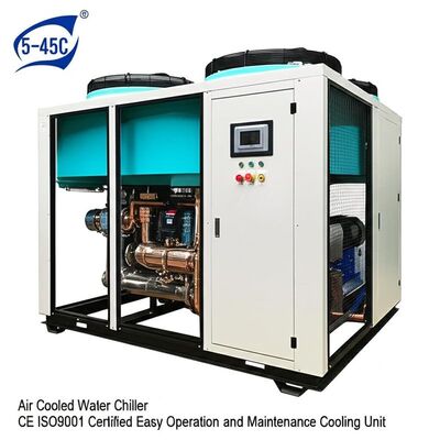 Phạm vi nhiệt độ xung quanh 5-45C Máy làm mát nước làm mát bằng không khí CE ISO9001 Chứng nhận đơn vị làm mát dễ vận hành và bảo trì