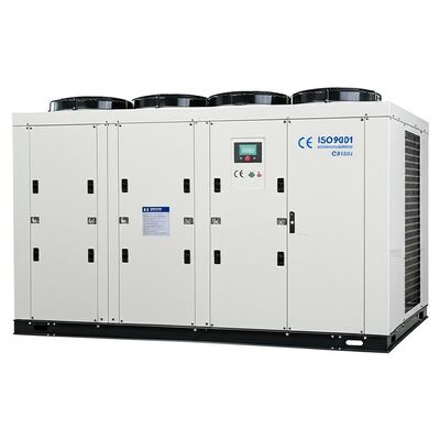 Máy làm lạnh nước làm mát bằng không khí được chứng nhận CE ISO9001 với công suất đầu vào 318KW và công suất bơm 075KW được thiết kế cho hệ thống trao đổi nhiệt